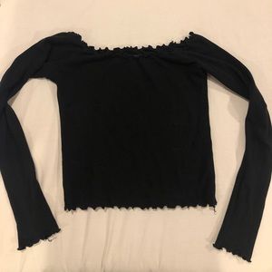 Brandy Melville Crop Top Scalloped edging